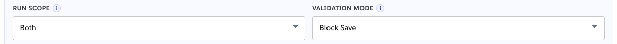 Lead Phone rule with Block save validation mode selected